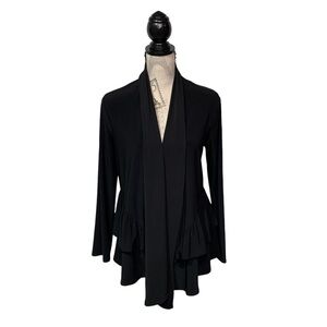 Beta’s Choise M ruffled hem flowy cardigan